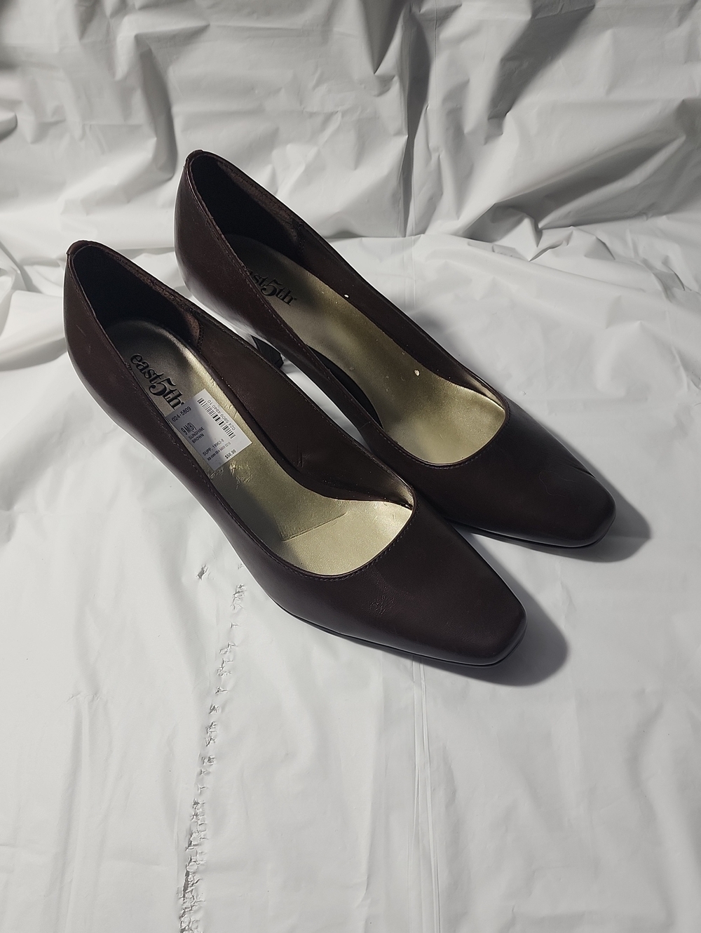 East 5th Brown Pointed-Toe Pumps